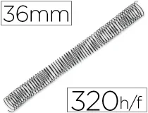 Espiral De Metal Qconnect 64 5 1 36mm 1,2mm Caja De 25 Kf11137 , Negro