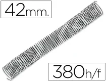 Espiral De Metal Qconnect 64 5 1 42mm 1,2mm Caja De 25 Kf04460 , Negro
