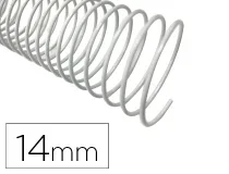 Espiral De Metal Qconnect Blanco 64 5 1 14 Mm 1mm Caja Kf17127