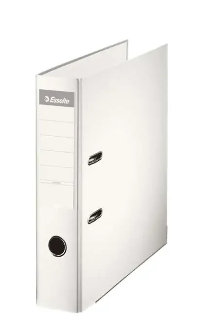 Esselte Archivador de Palanca – Formato A4 – Lomo 75mm – Capacidad para 500 Hojas – Color Blanco (10 uds)