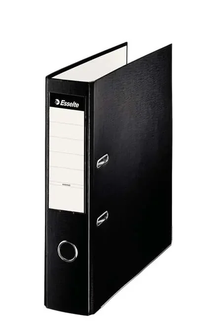 Esselte Archivador de Palanca – Formato Folio – Lomo 75mm – Capacidad para 500 Hojas – Color Negro (10 uds)