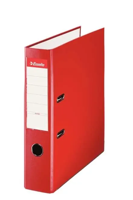 Esselte Archivador de Palanca – Formato Folio – Lomo 75mm – Capacidad para 500 Hojas – Color Rojo (10 uds)
