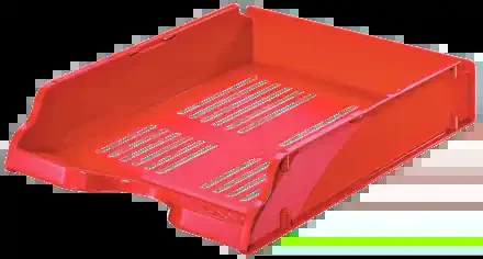 Esselte Transit Bandeja Portadocumentos – Formato Vertical o Escalonada A4 – Espacio para Etiqueta Identificativa – Color Rojo