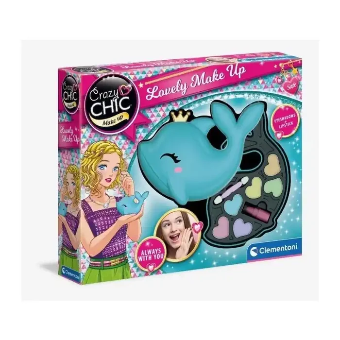 Estuche de Maquillaje Crazy Chic de Clementoni con forma de Delfín juguete