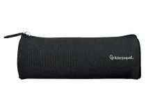 Estuche portatodo Liderpapel classic cilindrico ancho 210x70mm negro 171157