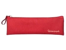 Estuche portatodo Liderpapel plano estrecho una cremallera 200×60 mm rojo 171142
