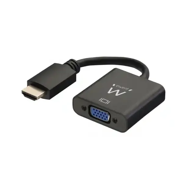 Ewent EW9864 Convertidor HDMI a VGA con Audio – Resolucion Maxima 1920 x 1200 -Color Negro