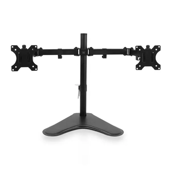 Ewent Soporte de Escritorio para 2 Monitores hasta 32″ – VESA Maximo 100×100 – Color Negro
