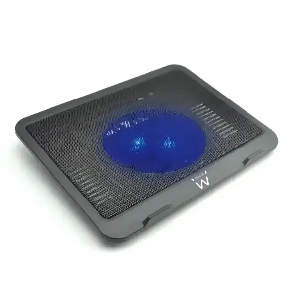 Ewent Soporte para Portatil – 1 Ventilador Silencioso hasta 15.6″ – Color Negro