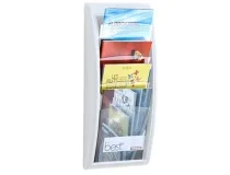 Expositor Mural Paperflow Din A4 Blanco 4 Casillas 650x290x95 Mm 4061.13