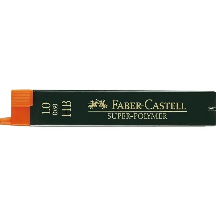Faber-Castell 9069 Pack de 12 Minas Super-Polymer para Portaminas 1.0 HB – Resistentes y Suaves (12 uds)