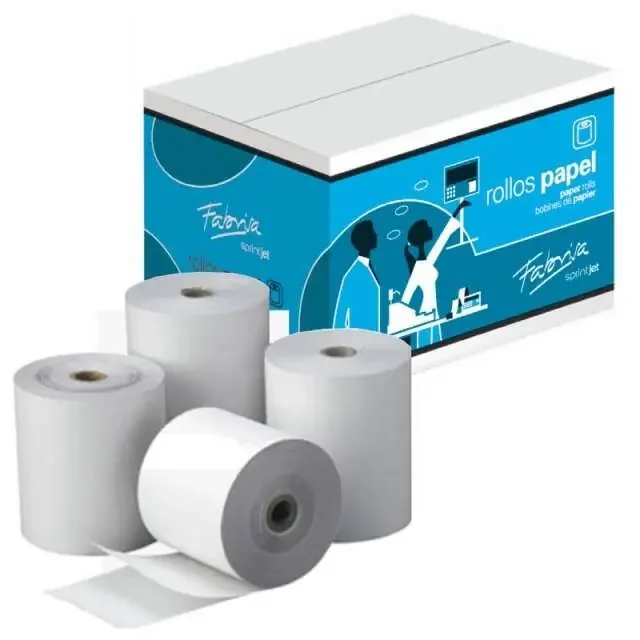 Fabrisa Rollo de Papel Autocopiativo – Medidas 57x65x12mm (10 uds)