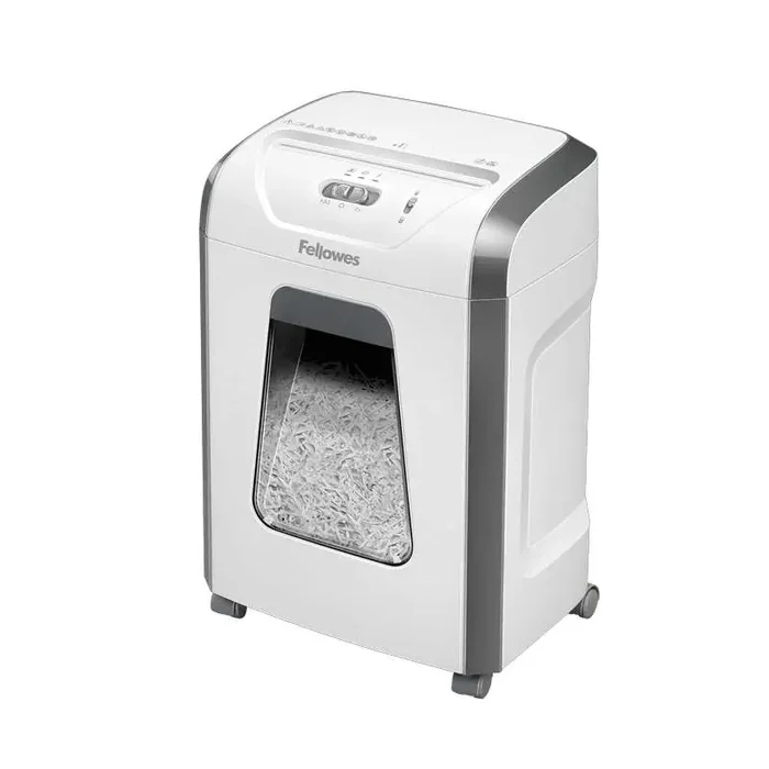 Fellowes 15C Destructora de Papel Fellowes – Particulas de 4x40mm – Nivel de Seguridad Din P-4 – Bloqueo de Seguridad – Destruye Grapas y Tarjetas de Credito