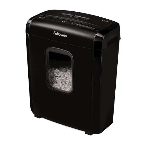 Fellowes 6M Destructora de Papel Manual Minicorte – Destruye hasta 6 Hojas – 13L