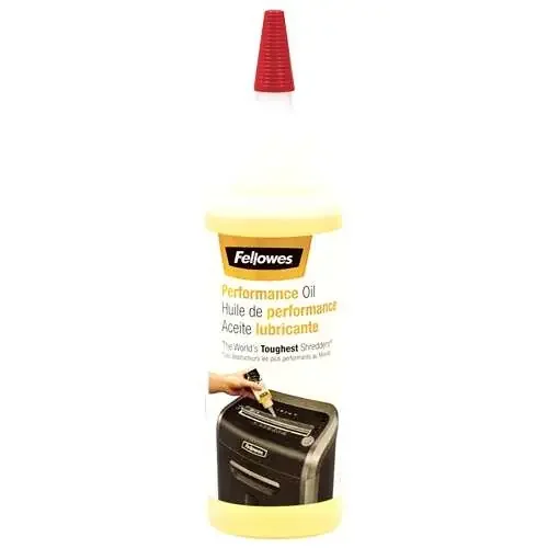 Fellowes Aceite para Cuchillas Fellowes – Bote de 120ml – Mejora El Rendimiento de Las Destructoras – Boquilla para Facil Aplicacion – uso Recomendado cada vez que se Vacie la Papelera