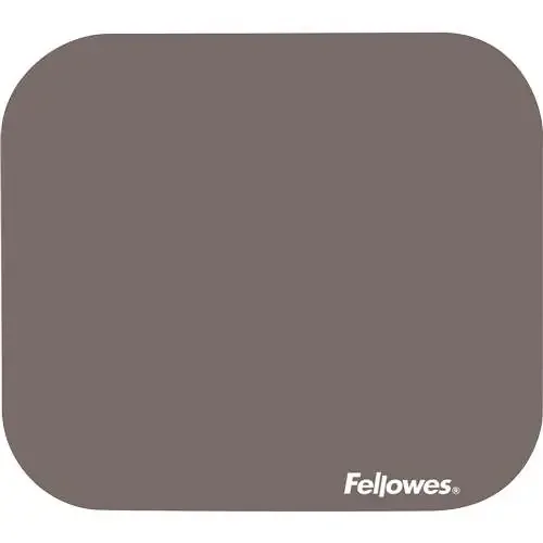 Fellowes Alfombrilla Premium – Base de Goma Antideslizante – Superficie de Poliester – 23.2×19.9cm – Color Gris