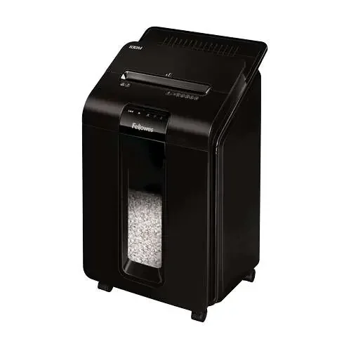 Fellowes AutoMax 100M Destructora de Papel Automatica Minicorte – Alimentacion Automatica 100 Hojas – Ranura Manual 10 Hojas – 23L