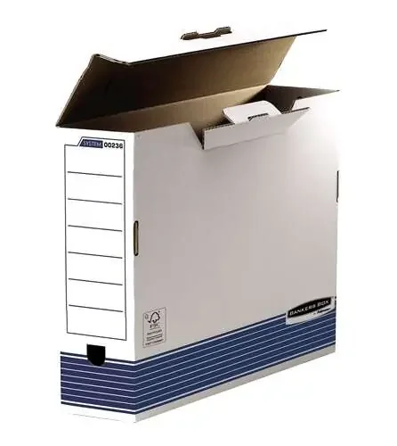 Fellowes Bankers Box Caja de Archivo Definitivo 100mm A3 – Montaje Automatico Fastfold – Carton Reciclado Certificacion FSC