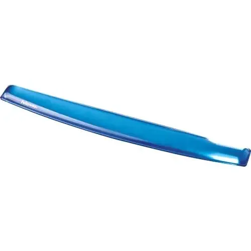 Fellowes Crystal Reposamuñecas para Teclado de Gel – Resistente a las Manchas – Base Antideslizante – Color Azul