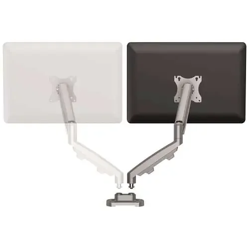 Fellowes Eppa Kit de Conversion para Monitor Doble – Hasta 39″ y 8kg – Ajustable con Muelle de Gas – Color Plata