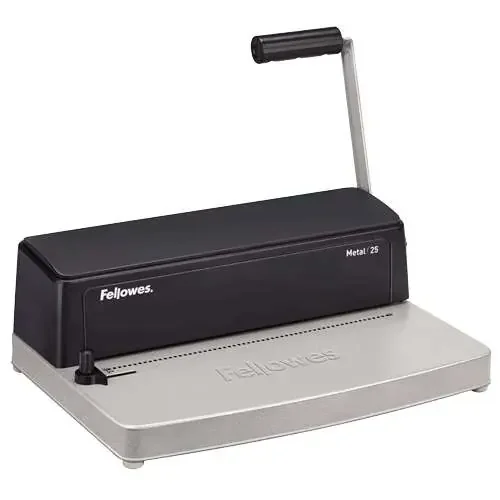 Fellowes Metal 25 Encuadernadora Manual A4 de Espiral Metalico – Perfora hasta 10 Hojas – Encuaderna hasta 450 Hojas