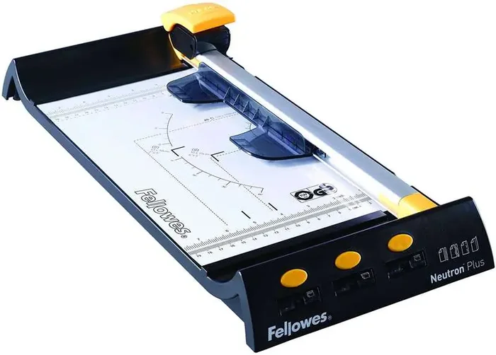 Fellowes Neutron A4 Plus Cizalla – Recorta hasta 10 Hojas – Guias Grabadas – Formato A4