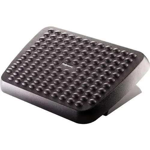 Fellowes Reposapies Ajustable Ergonomico – Superficie Estilo Masaje – 2 Ajustes de Altura – Color Negro