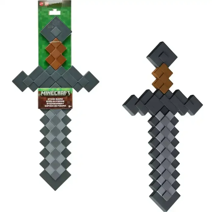 Figura Minecraft Espada De Piedra Jcv19 Mattel