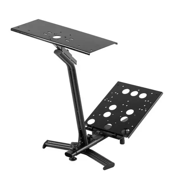 FR-TEC Estructura Metalica para Volante y Caja de Cambios – Doble Punto de Sujecion – Regulable en Altura y Distancia – Antideslizante – Facil Montaje – Color Negro