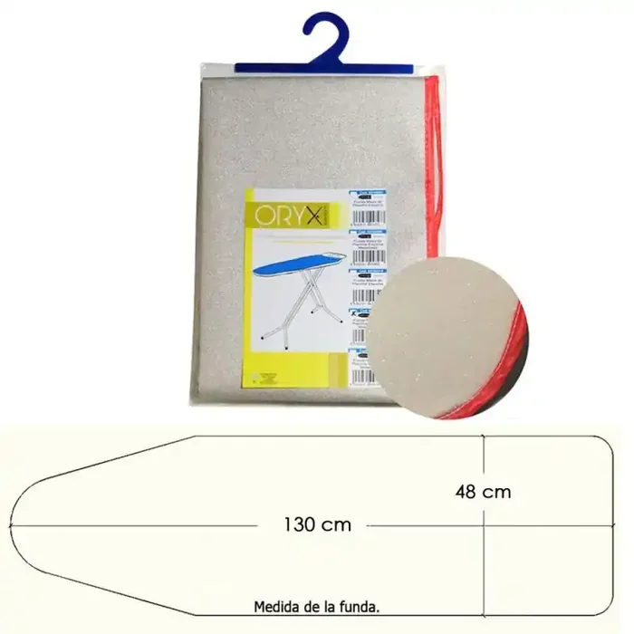 Funda Mesa Plancha Espuma Metalizada 140×42 cm.
