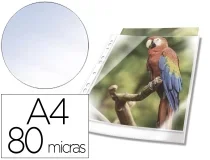 Funda multitaladro Durable premium Din A4 polipropileno 80 mc cristal con borde 265402