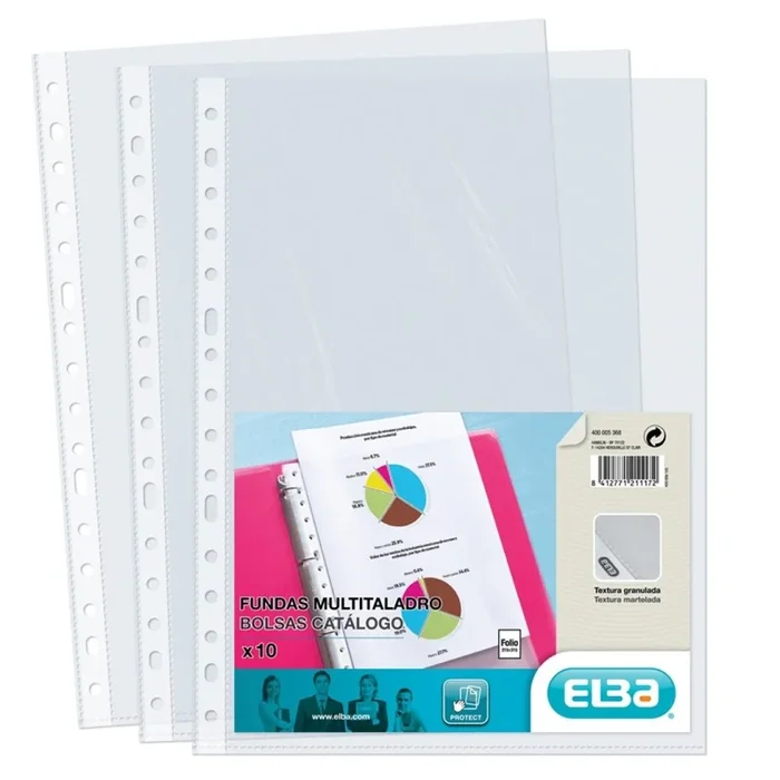 FUNDA MULTITALADRO Fº POLIP. 09 CRISTAL ELBA BOLSA 10 UDS