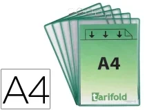 Funda Para Colgar Djois Din A4 Pvc Con Anilla Marco Verde Pack 154505