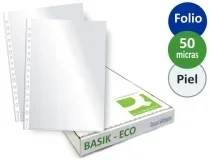 Fundas multitaladro folio 50 micras piel de naranja, caja 100 uds, económicas
