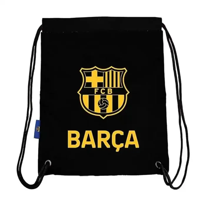 Fútbol Club Barcelona Bolsa Gymsack Mochila Cuerdas Saco Negro BARÇA producto oficial 42x32cm