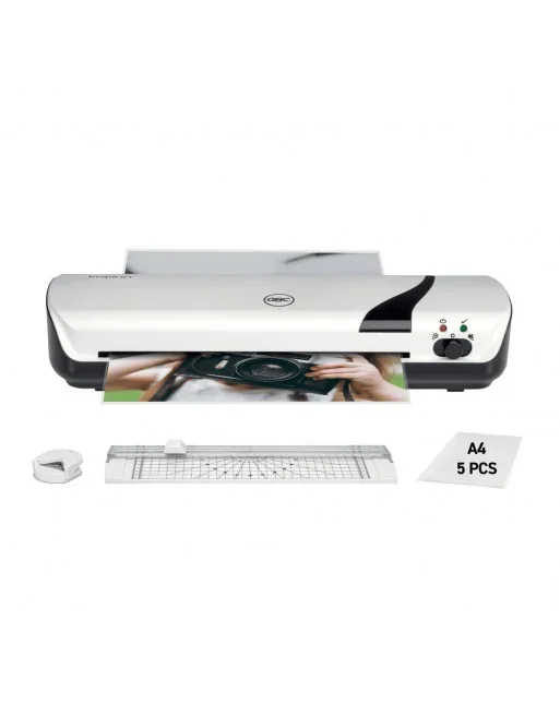GBC PLASTIFICADORA GBC INSPIRE+ A4 BLANCA CON GUILLOTINA Y CANTONERA PERFILADORA – 44100034