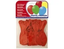 Globo 100% Latex Biodegradable Pastel Rojo Bolsa De 20 Unidades Blanca 26005 (20005)