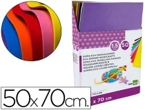 Goma Eva Liderpapel Expositor De 50 Planchasx10 Colores Surtidos 50×70 Cm 1,5 43367