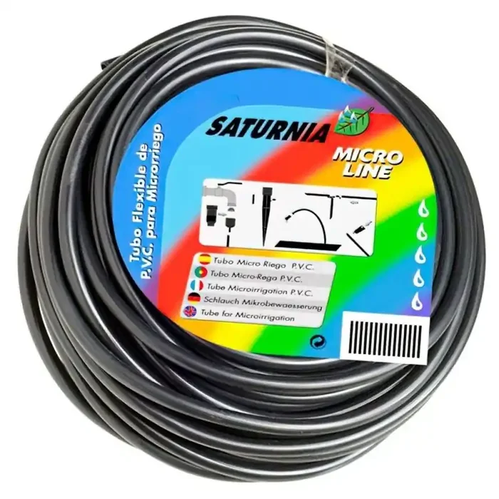 Goteo Microtubo PVC (Rollo 25 Metros) Saturnia