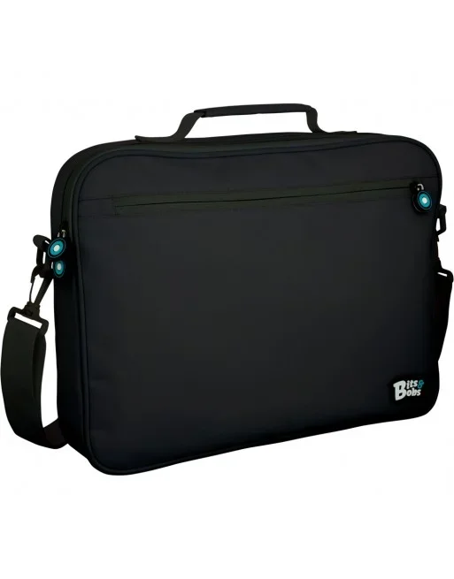 GRAFOPLÁS BANDOLERA BITS AND BOBS PORTA PC 38X28X6CM CREMALLERA TIRA AJUSTABLE Y ASA NEGRO – 37545510
