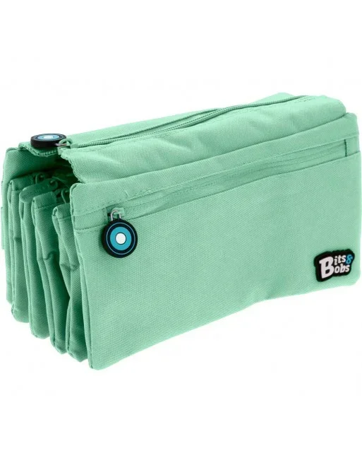GRAFOPLAS BITS PORTATODO CUADRUPLE, TAPA Y BOLSILLO 23 x 12 X 12 CM COLOR MINT SOFT 37543392