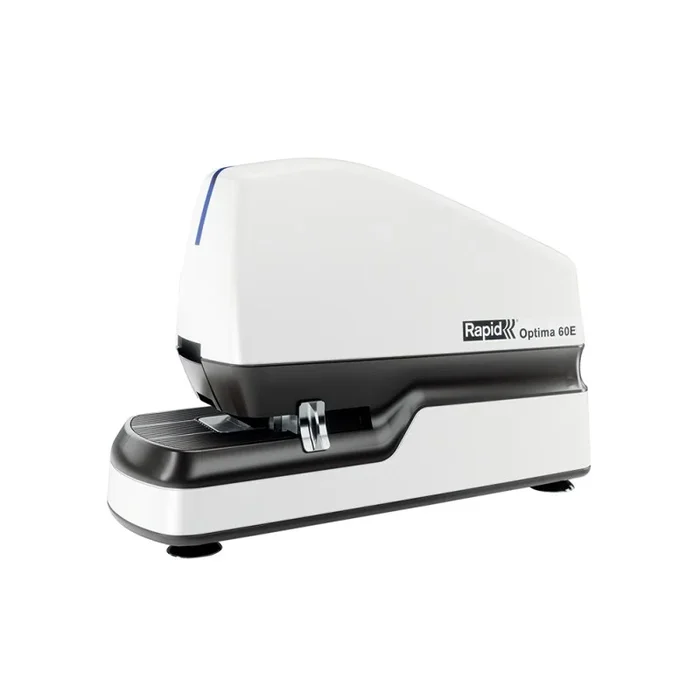 Grapadora rapid electrica optima 60 blanco/negro capacidad hasta 60 hojas