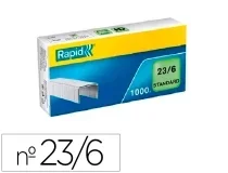 Grapas Rapid 23 6 mm galvanizada caja de 1000 unidades 24869100
