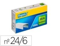Grapas Rapid 24 6 mm galvanizada caja de 1000 unidades 24855600