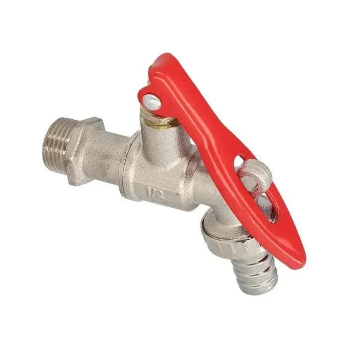 Grifo Esfera 1/2″ Con Sistema De Bloqueo Por Candado Grifo Jardín Exterior, Grifo Con Bloqueo y Conector Manguera