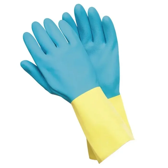 Guantes Neopreno / Látex Bicolor Talla XL (Par)