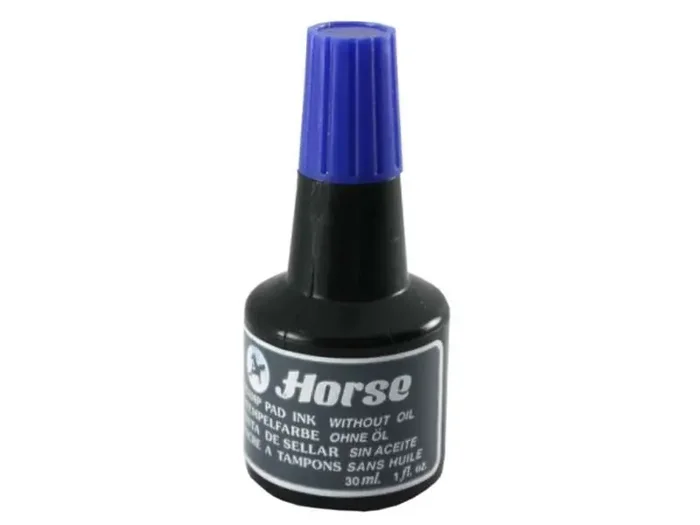 Horse Tinta para Tampones – sin Aceite – Frascos de 30cl – Color Azul