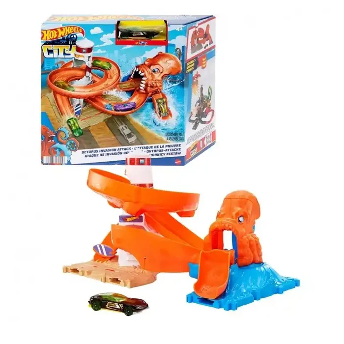 Hot Wheels City Ataque Invasion Pulpo HDR31 Hot Wheels edad +3 años