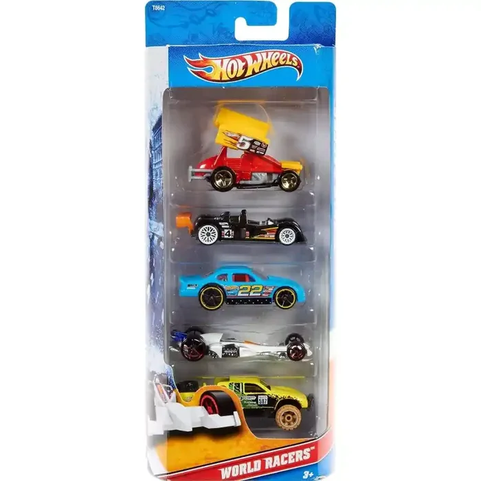 Hot Wheels Pack 5 Cohes surtido Mattel F1806 edad escala 1 64 metal y piezas de plástico