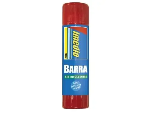 Imedio Barra de Pegamento Pequeño 8grs – Sin Disolventes – Lavable – Apto para Uso Escolar